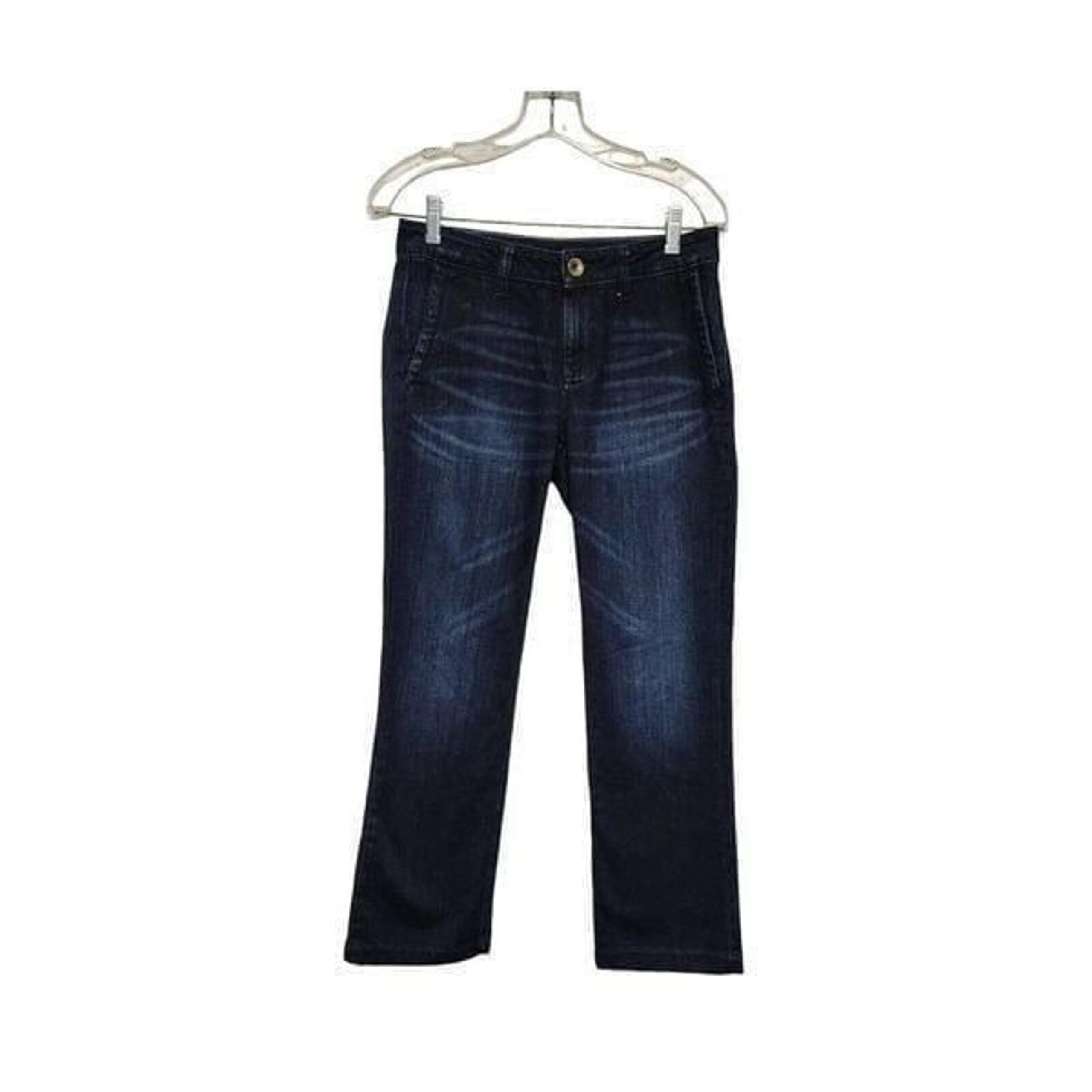 Denim Blue Jeans Straight Leg Girlfriend Jeans Size 27 - Banana Republic