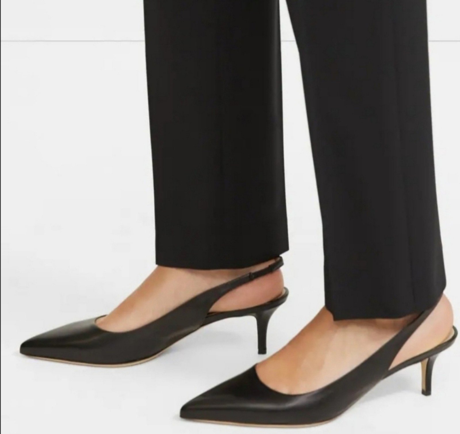 Theory city slingback, nappa ,black,made in Italy