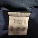Ballsey Suit Set, No Collar Jacket and Wide Leg Pants, Size 38, Navy Blue