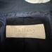 Ballsey Suit Set, No Collar Jacket and Wide Leg Pants, Size 38, Navy Blue