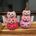 2 Pink pumpkin soap/lotion dispensers