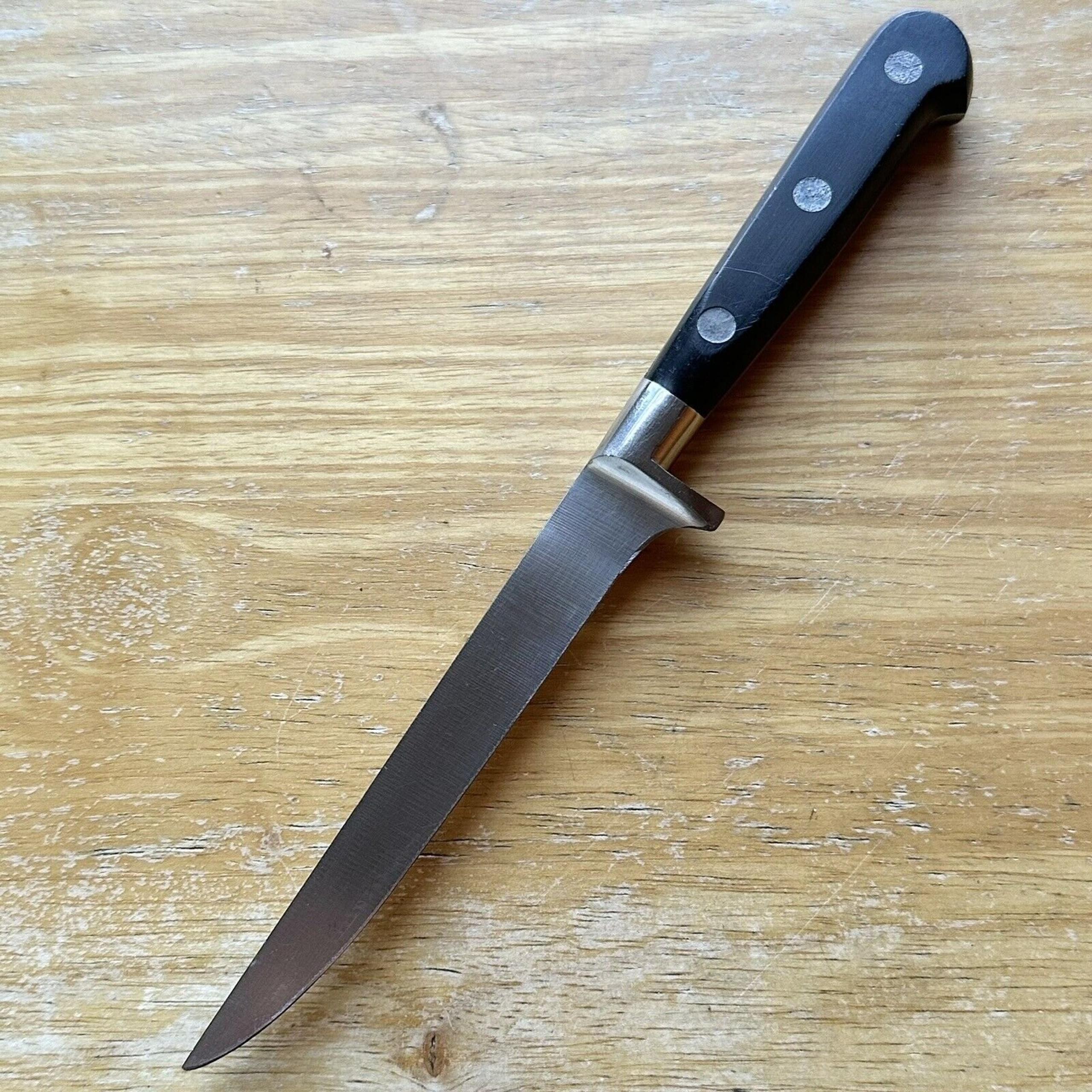 NICE Vtg J.A. HENCKELS 5” Blade Carbon Steel Hand-Forged Chef’s Boning Knife