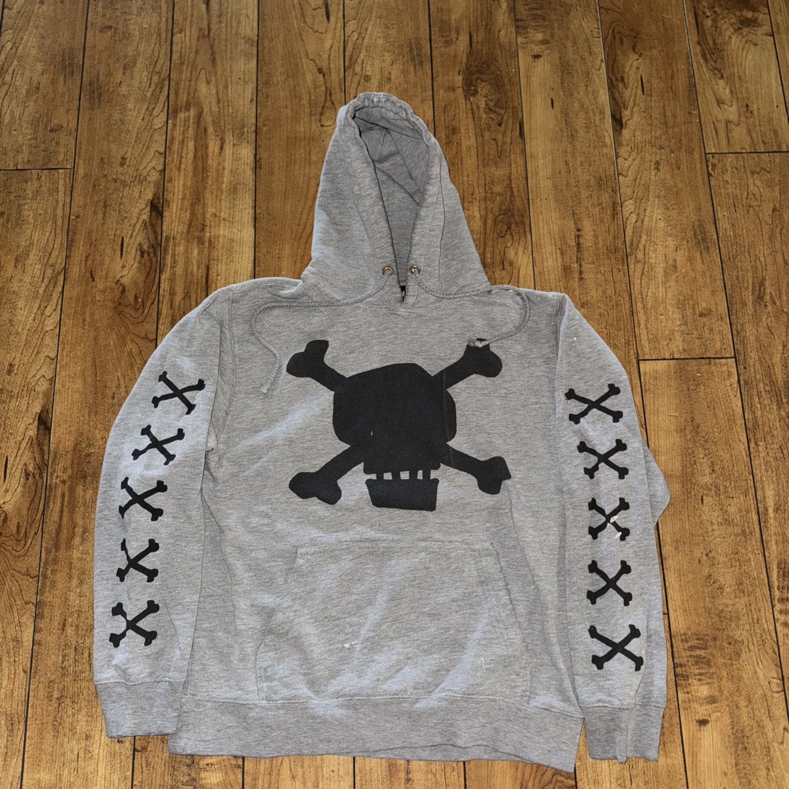 Vintage Stussy Hoodie Grey Medium Made In USA