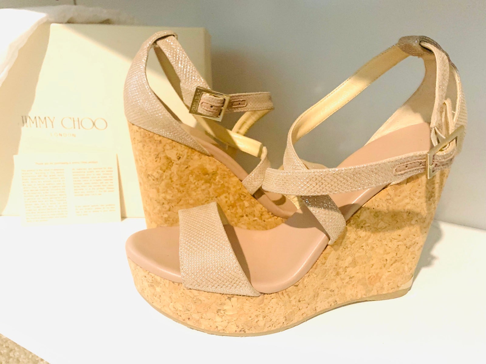 Jimmy Choo platform wedge shoes