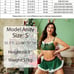 Christmas Lingerie Sets Sexy Santa Mesh Babydoll Teddy Top Mini Skirt Sz S-XXL