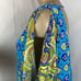 Trina Turk Blue Print Short Sleeve Tunic Swimsuit Coverup Top M