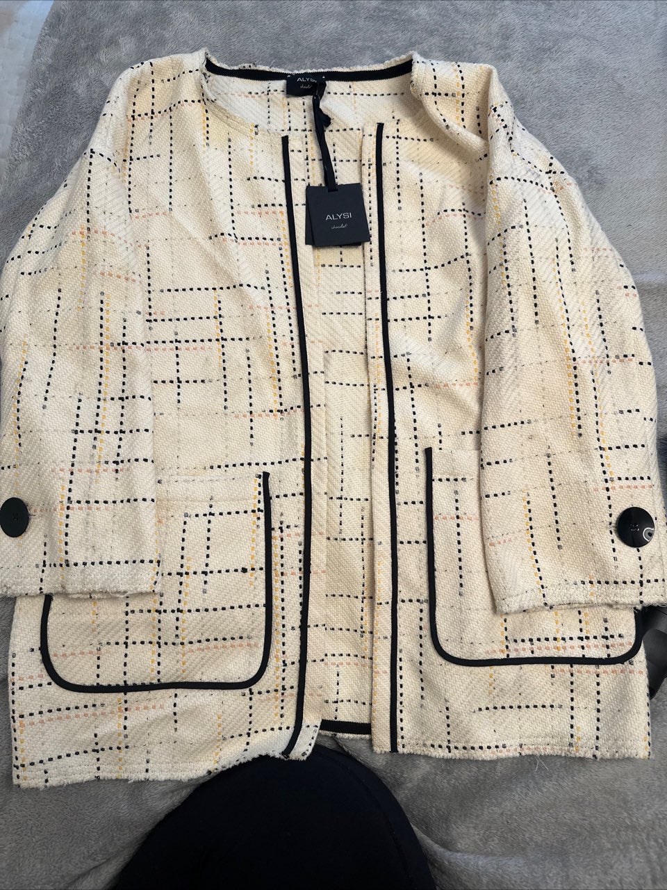 Alysi chocolate woman's blazer brand new