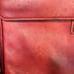 Coach RARE VINTAGE Diplomat Briefcase with Lock Closure And Keys Red Leather .