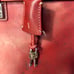 Coach RARE VINTAGE Diplomat Briefcase with Lock Closure And Keys Red Leather .