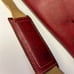 Coach RARE VINTAGE Diplomat Briefcase with Lock Closure And Keys Red Leather .