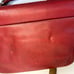 Coach RARE VINTAGE Diplomat Briefcase with Lock Closure And Keys Red Leather .