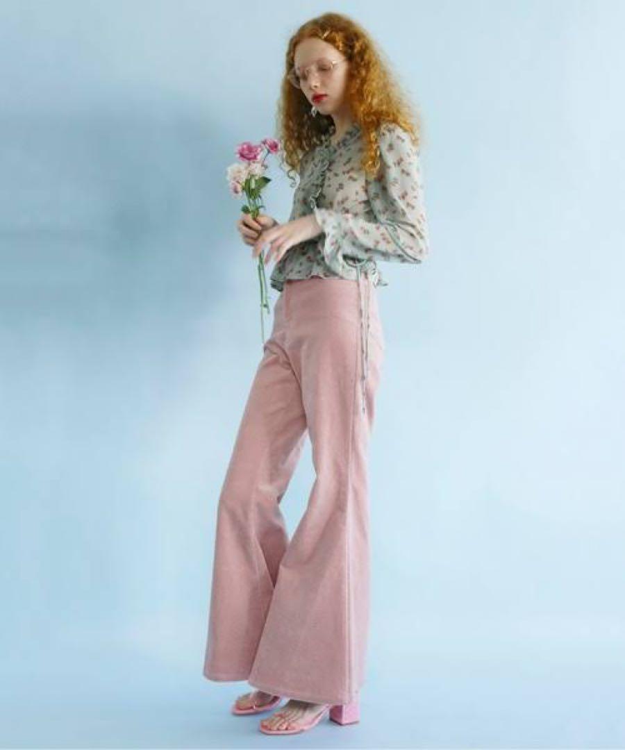 Pink bootcut denim with slit - Honey me Honey