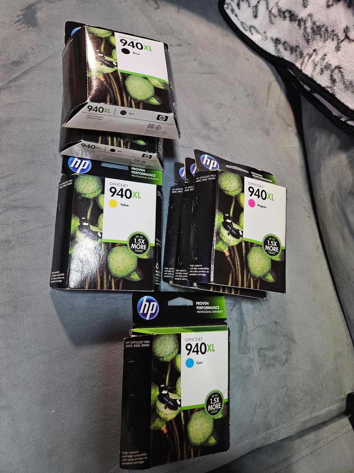 HP Officejet 940XL Ink Cartridge Lot
