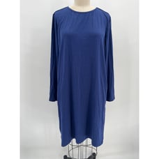 NWT Solbari Long Sleeve T-Shirt Dress Sz XL Navy Blue UPF50+