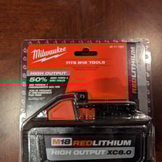 NIB Milwaukee M18 High Output XC 8.0 battery