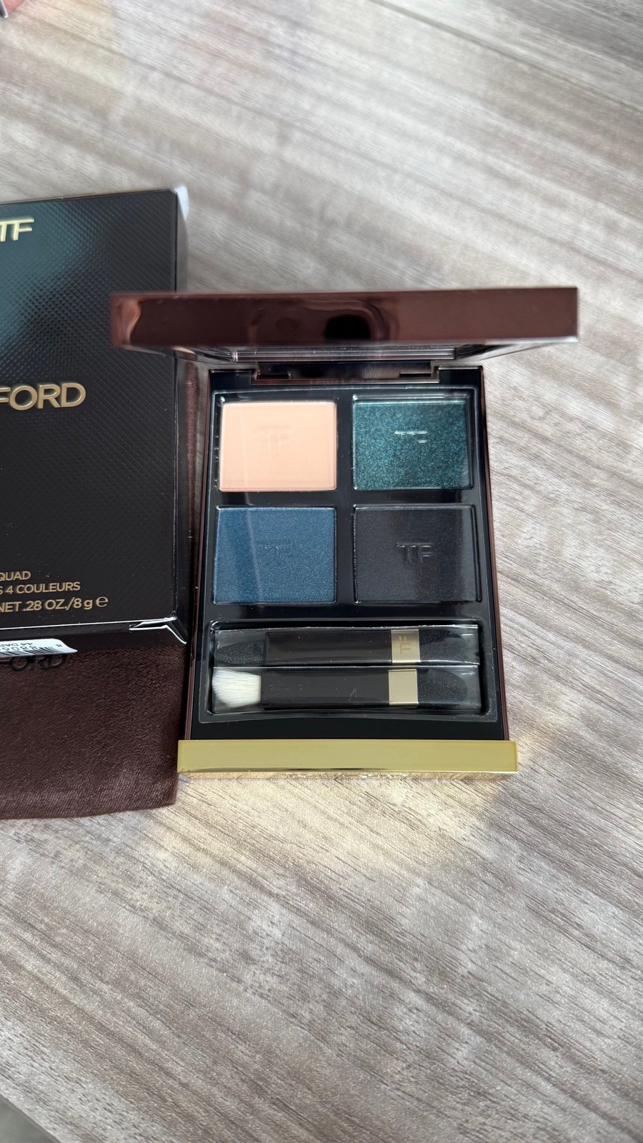 Tom Ford Eyeshadow Quad Palette 44 Dark Opulence Shimmer & Matte Eye Color NIB