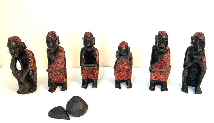 Carved Wooden African? Tribal Figures