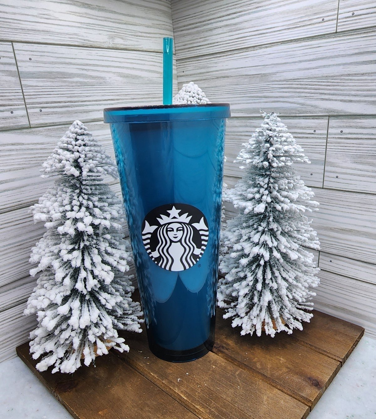 Rare HTF Starbucks Jelly Bean Blue Turquoise Venti 24oz Tumbler/Cold Cup