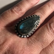 Labradorite 925 Sterling Silver Ring