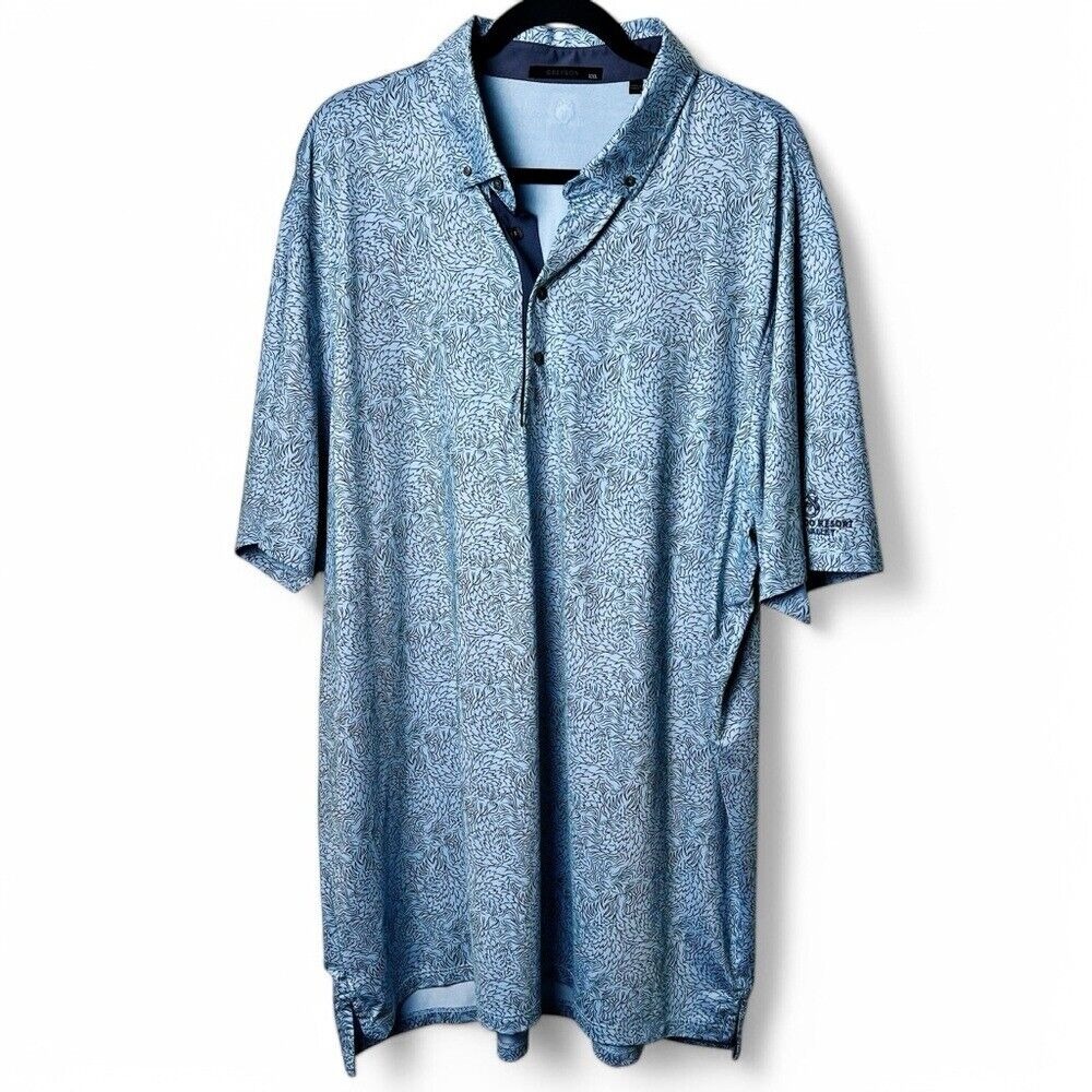 Greyson - Men's Den of Thieves SS Golf Wolf Polo Blue Silverado Resort - Sz. XXL