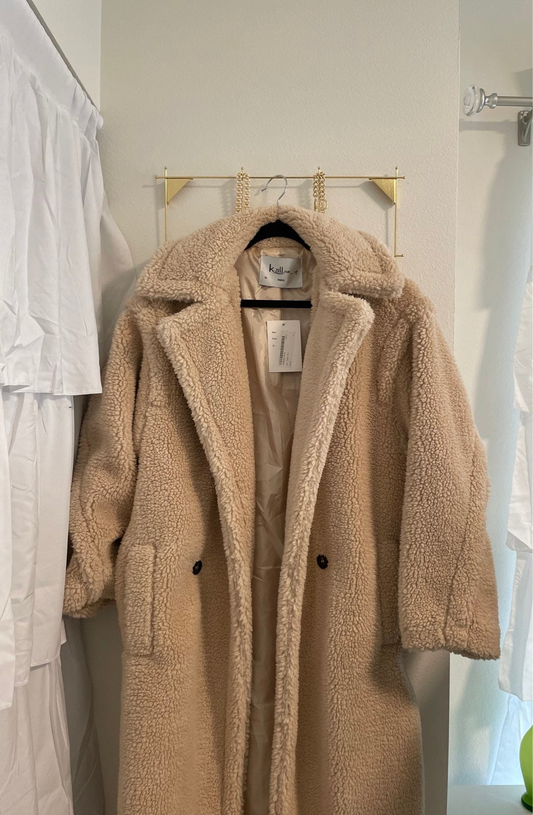 Nasty Gal Long Teddy Coat