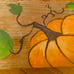 Handpainted Pumpkin on Rustic Reclaimed Wood
