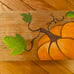 Handpainted Pumpkin on Rustic Reclaimed Wood