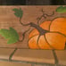 Handpainted Pumpkin on Rustic Reclaimed Wood