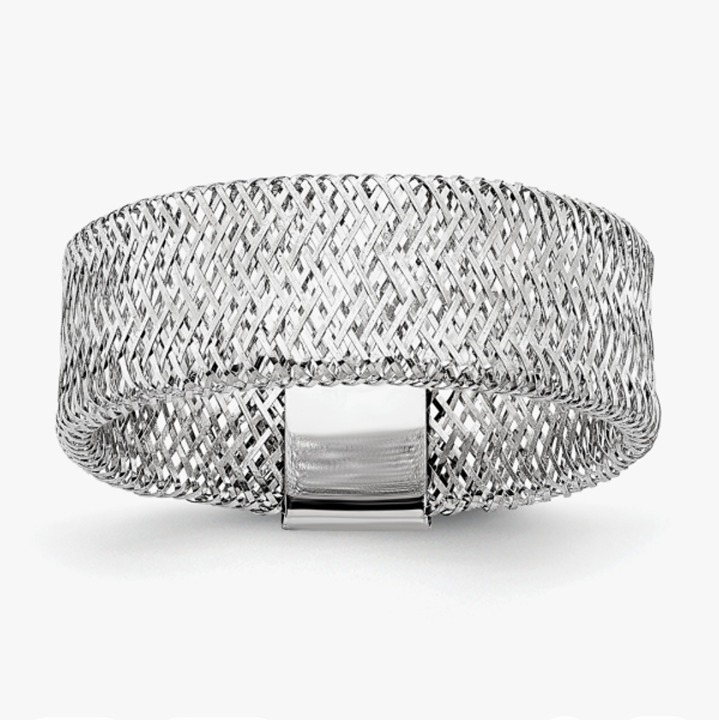 *NEW14 kt white gold ring