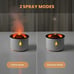 Essential Oil Diffuser with Flame Light, 2 Mist Modes 2 Timer Up to 8H