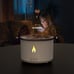 Essential Oil Diffuser with Flame Light, 2 Mist Modes 2 Timer Up to 8H