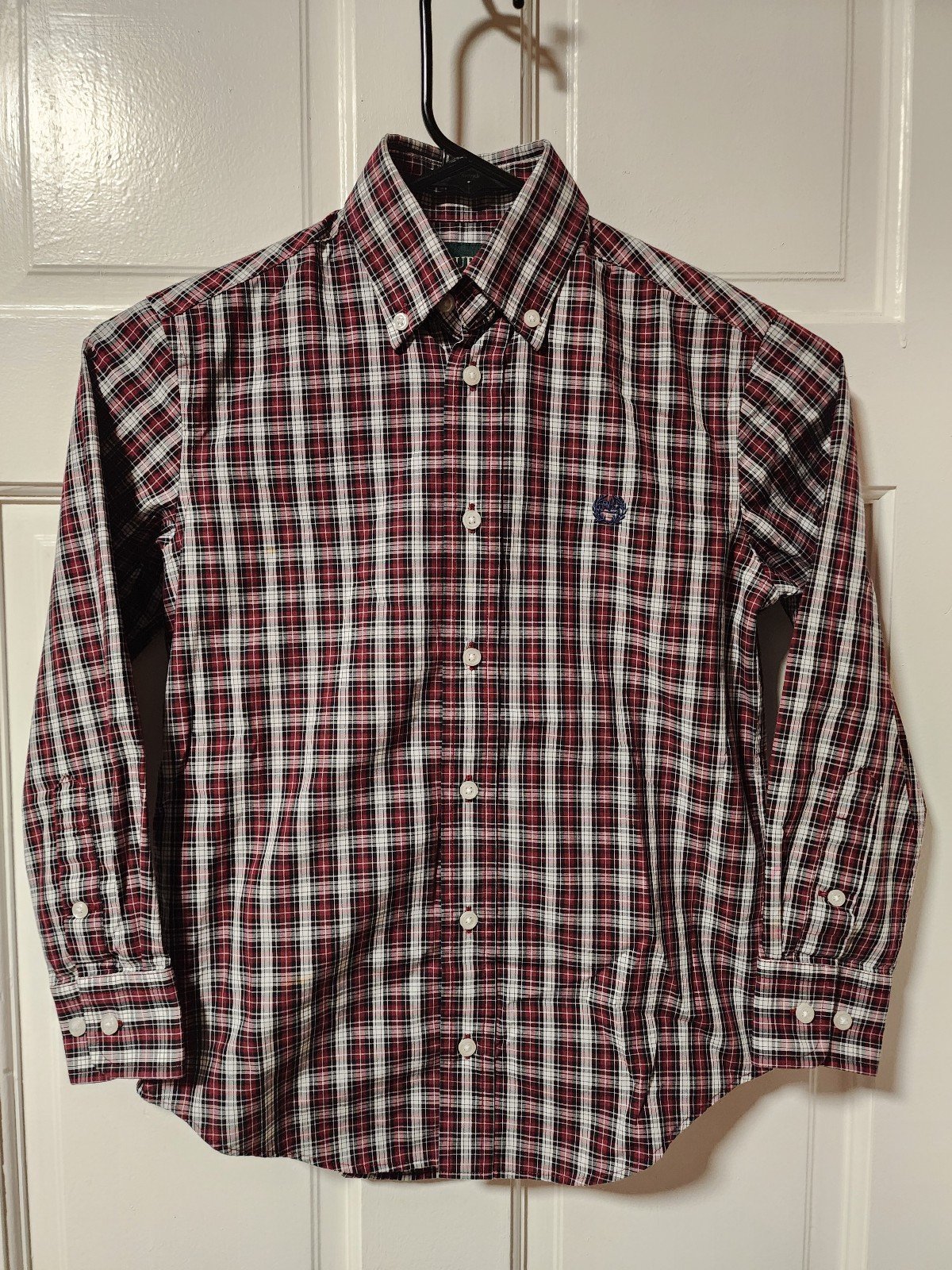 Lauren Ralph Lauren Big Boys Check Print Dress Plaid Button Down Dress Shirt