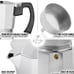 Zulay Kitchen Moka Pot Aluminum Espresso Maker 5.5 Espresso Cups US SELLER