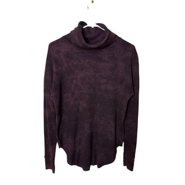 Michael Stars Womens XS Turtleneck Long Sleeve Ribbed Top