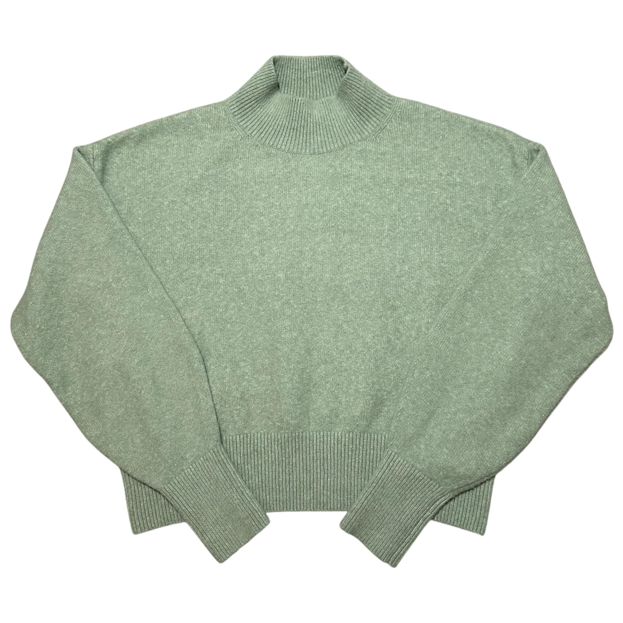 & Other Stories Los Angeles Atelier Sage Green Mock Neck Sweater, Small