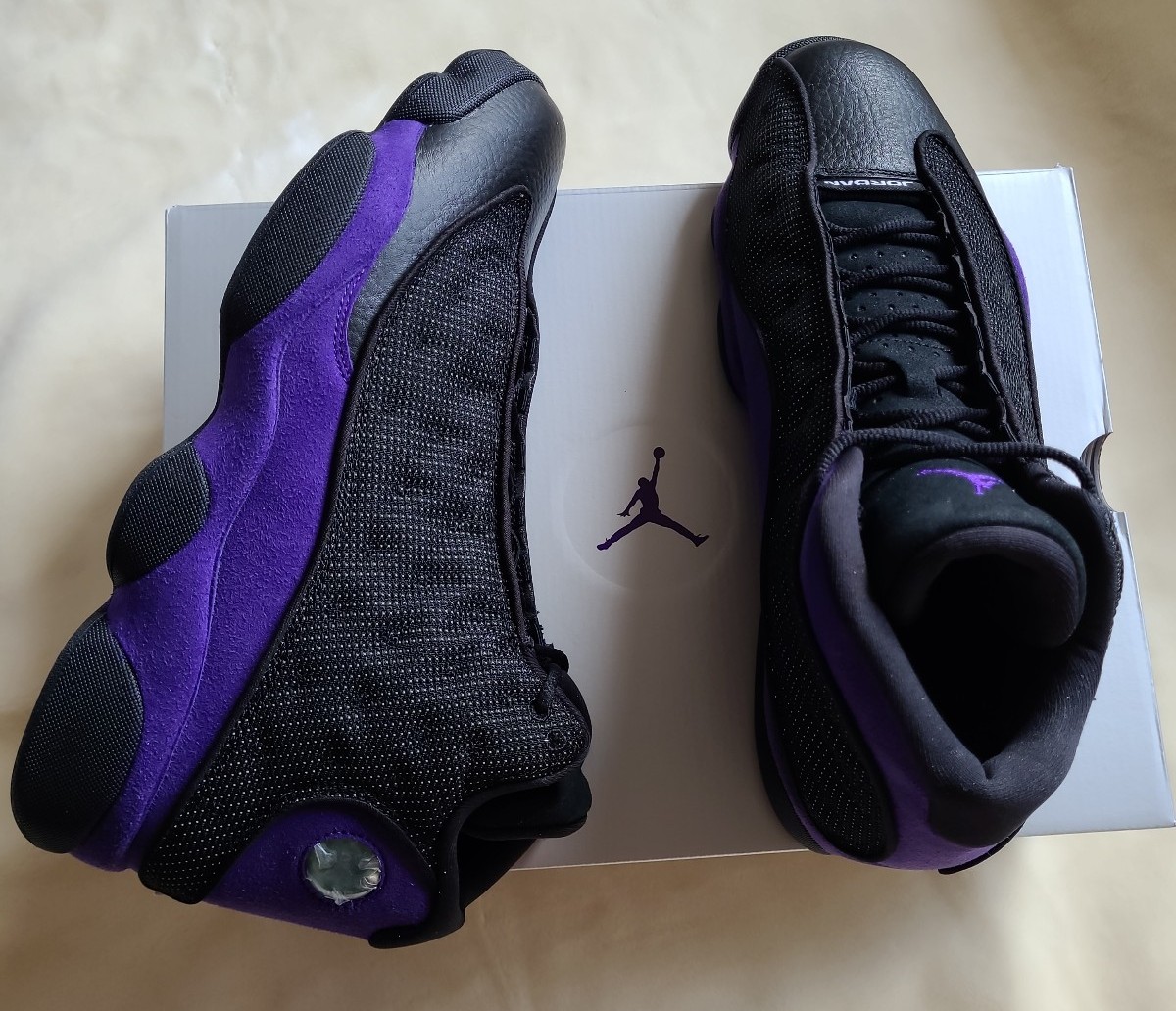 Nike Air Jordan 13 Retro Shoes Purple/Black Size 12