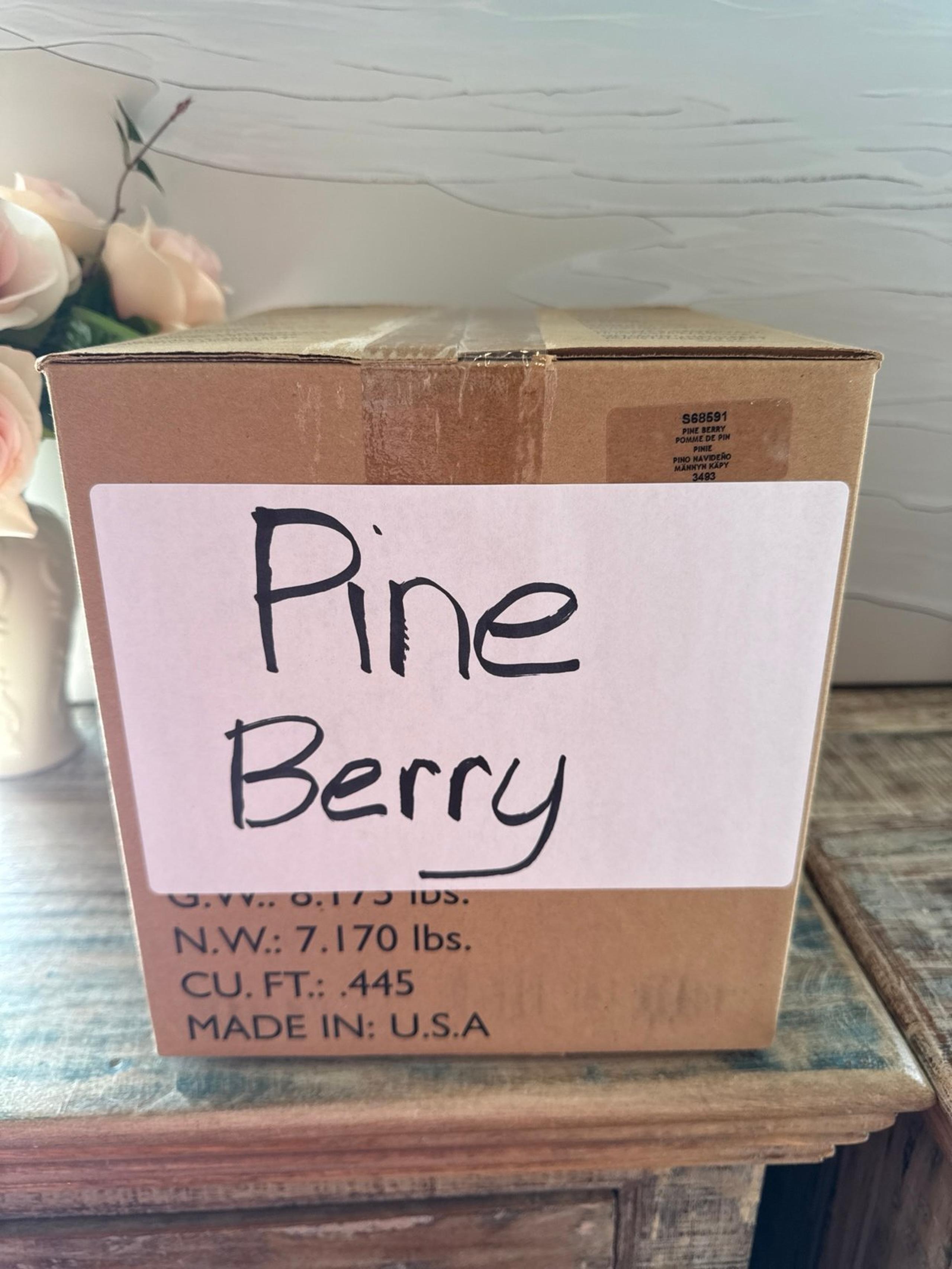 Partylite 3-Wick Candle  6 x 8 Pine Berry  NEW**********