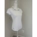 Adidas New Girl's Size Large White Performance PrimeGreen Polo Shirt GQ2451 NWT