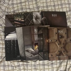 Restoration Hardware RH Luxury Magazine Catalog 2014 Lot of 9 Set Bath Leather