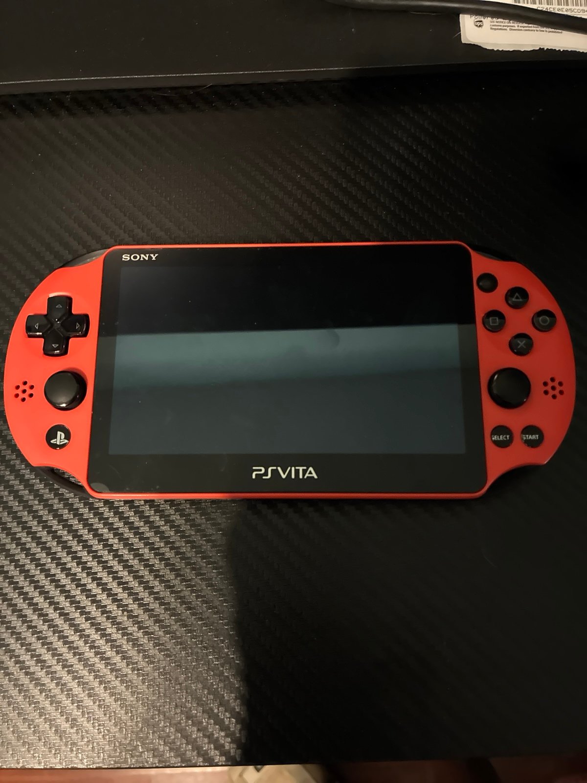 PlayStation Vita 2000 Orange/Black W/Charger Cable