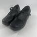 DANSKO Women's Savanna Mary Jane Black Leather Floral Clogs Shoes EU 37 US 6.5-7