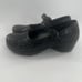 DANSKO Women's Savanna Mary Jane Black Leather Floral Clogs Shoes EU 37 US 6.5-7