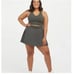 NWT Spanx The Get Moving Pleated Skort Dark Palm Sz Small