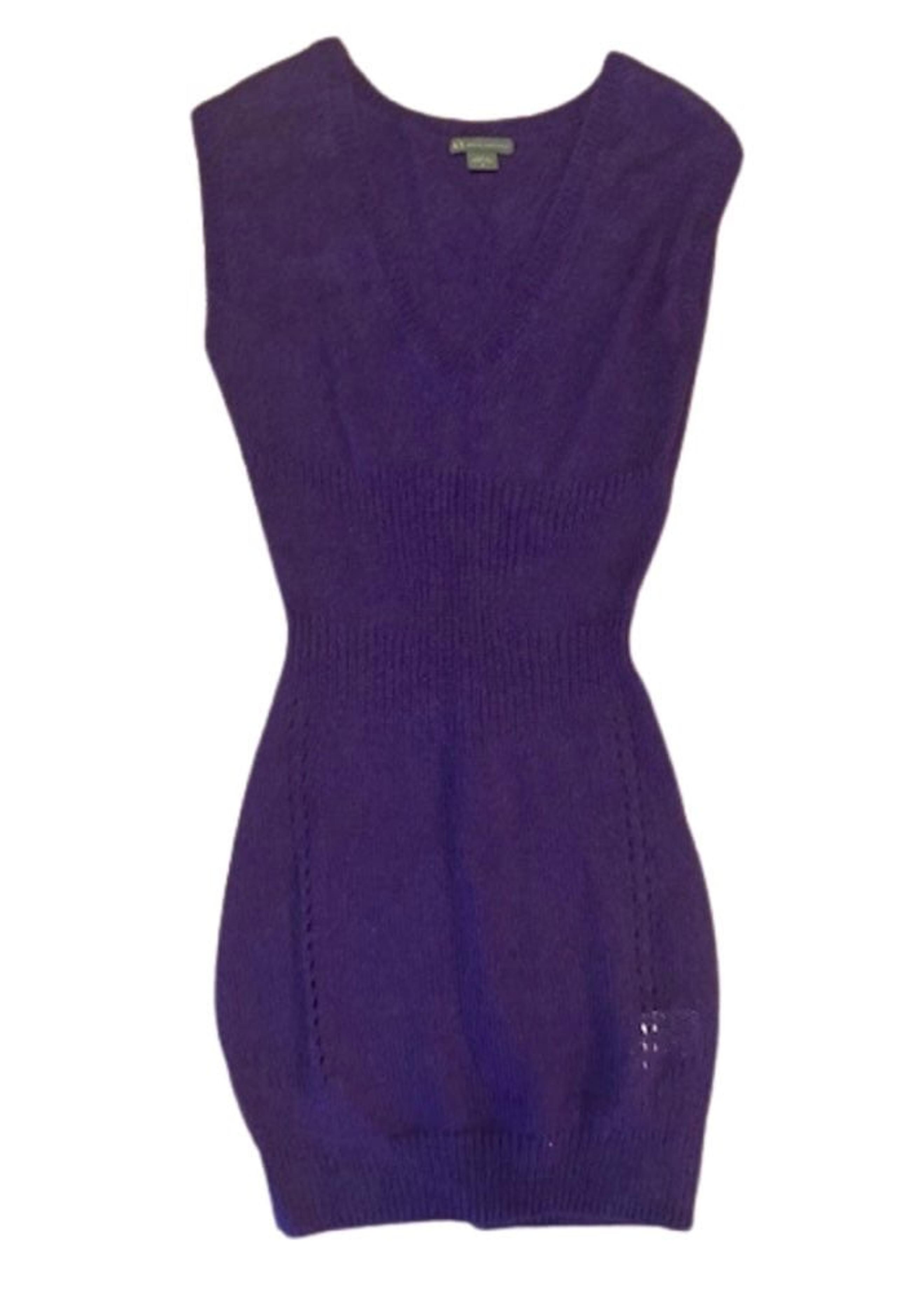 Armani Exchange Purple Sweater Dress sz S