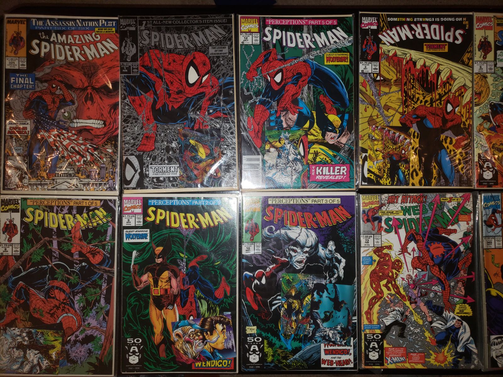 Marvel Comics Collection Bundle Spiderman, Hulk, Punisher & Fantastic Four