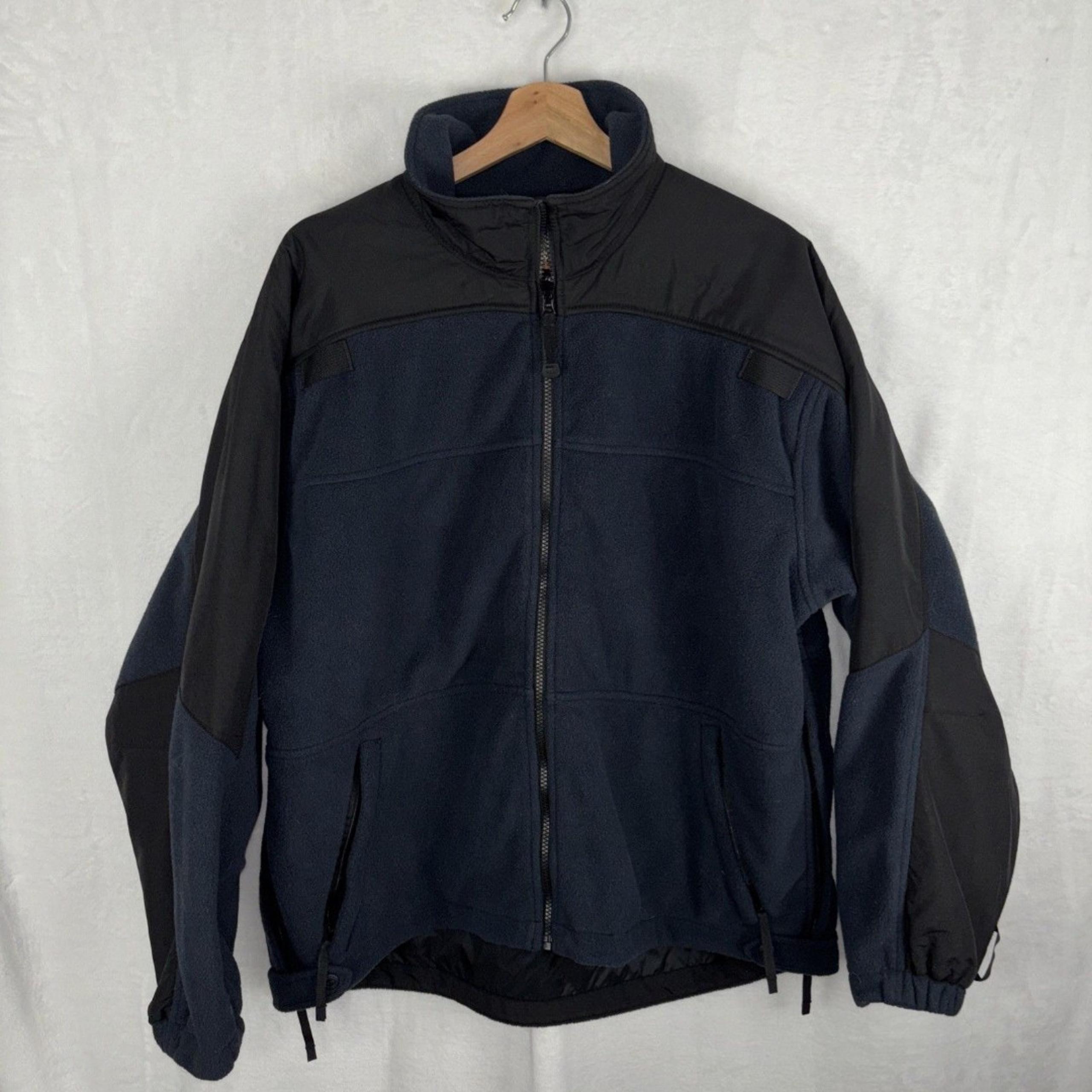 5.11 Tactical Series Fleece Jacket Dual Side Zip & Button Holster Openings Large