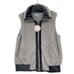 Umgee Vest Plush Fleece Fully Lined Ribbed Trim Gray Full Zip Women's Size S NEW