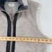 Umgee Vest Plush Fleece Fully Lined Ribbed Trim Gray Full Zip Women's Size S NEW