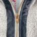 Umgee Vest Plush Fleece Fully Lined Ribbed Trim Gray Full Zip Women's Size S NEW