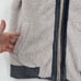 Umgee Vest Plush Fleece Fully Lined Ribbed Trim Gray Full Zip Women's Size S NEW
